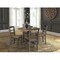 International Concepts 42 in. Dual Drop Leaf Dining Table with 4 Madrid LadderBack Chairs K45-42DP-C2-4 - alternate 1